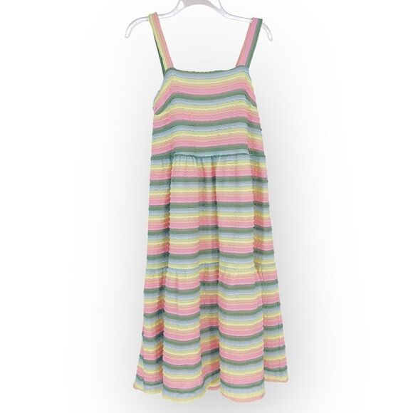 COREY‎ LYNN CALTER NWT XS Pastel Ribbon Band Nova Dress MIDI Cottagecore - Picture 5 of 10
